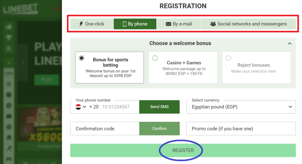 Registration tips for newcomers of LineBet